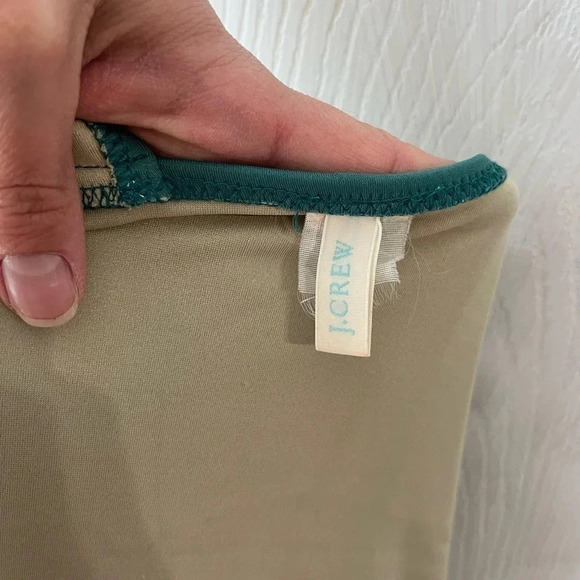 J. Crew Long-torso ruched V-neck one-piece size 4 - Picture 4 of 5